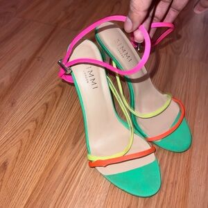 Women's SIMMI Multicolor Strappy Heels